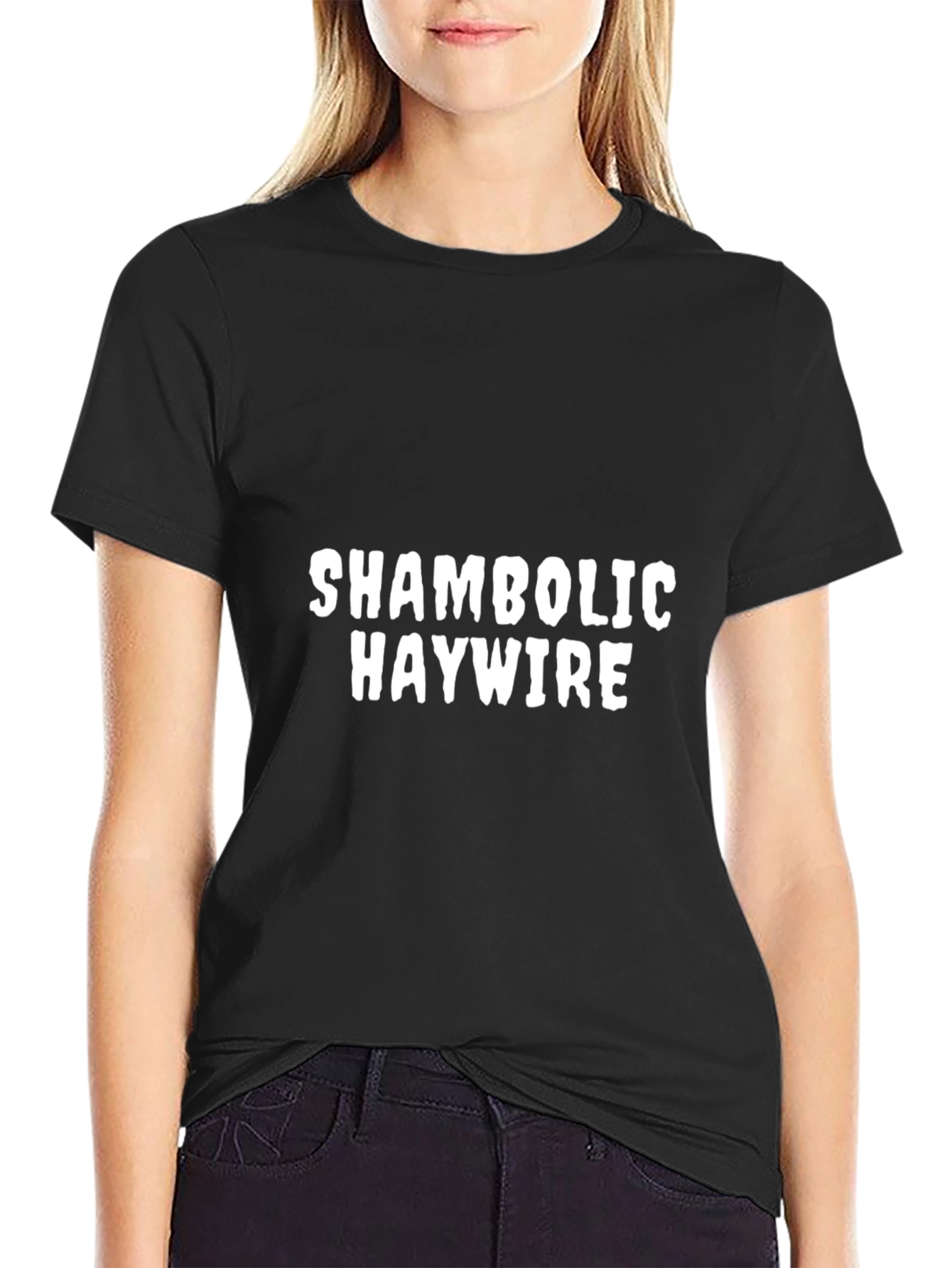 Shambolic Haywire Graphic Tee - Black Cotton Comfort