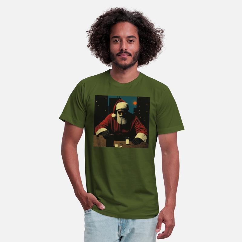 Cyberpunk Santa Night Scene