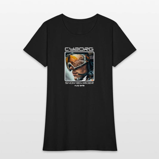 Cyborg Snowboarder - flat spin