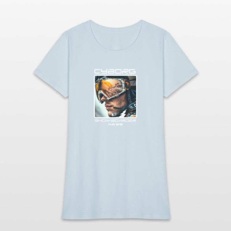 Cyborg Snowboarder - flat spin