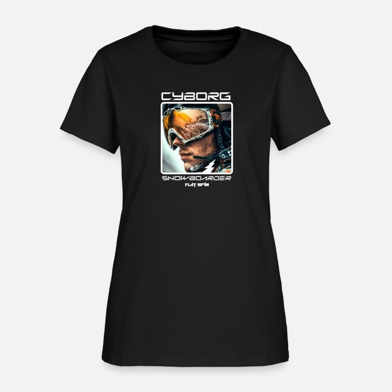 Cyborg Snowboarder - flat spin