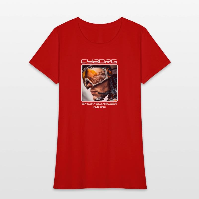 Cyborg Snowboarder - flat spin