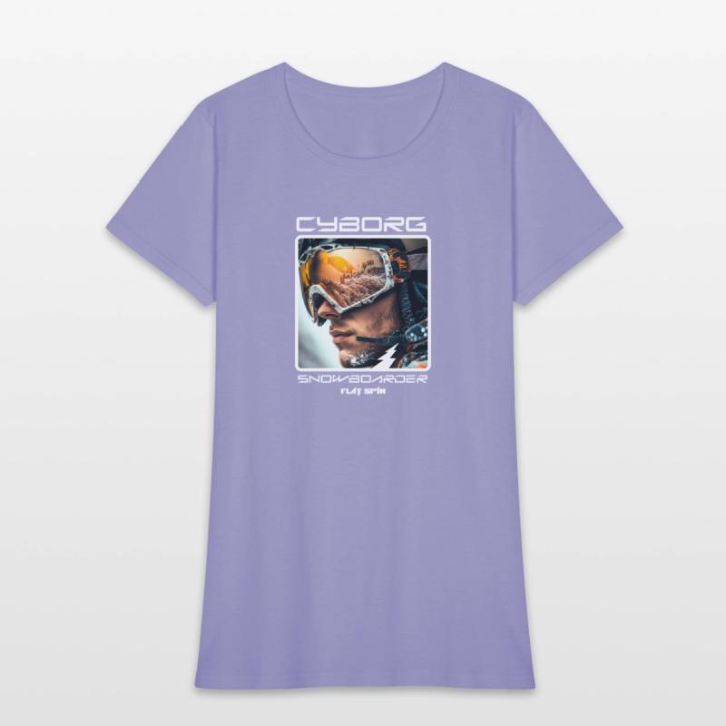 Cyborg Snowboarder - flat spin