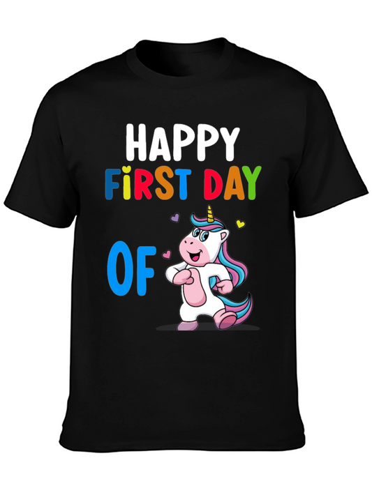 Happy First Day of School Unicorn T-Shirt