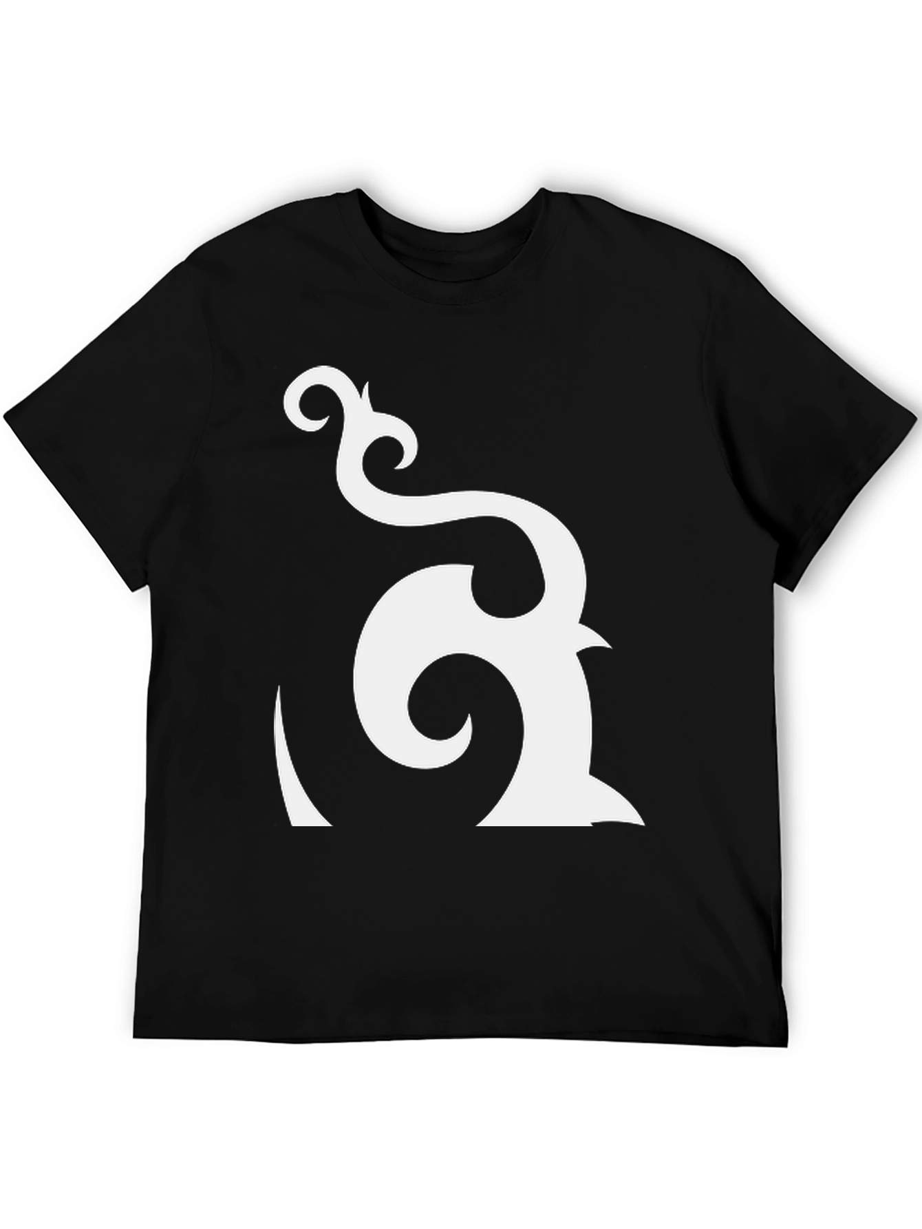Abstract Graphic Black T-Shirt - Modern Design