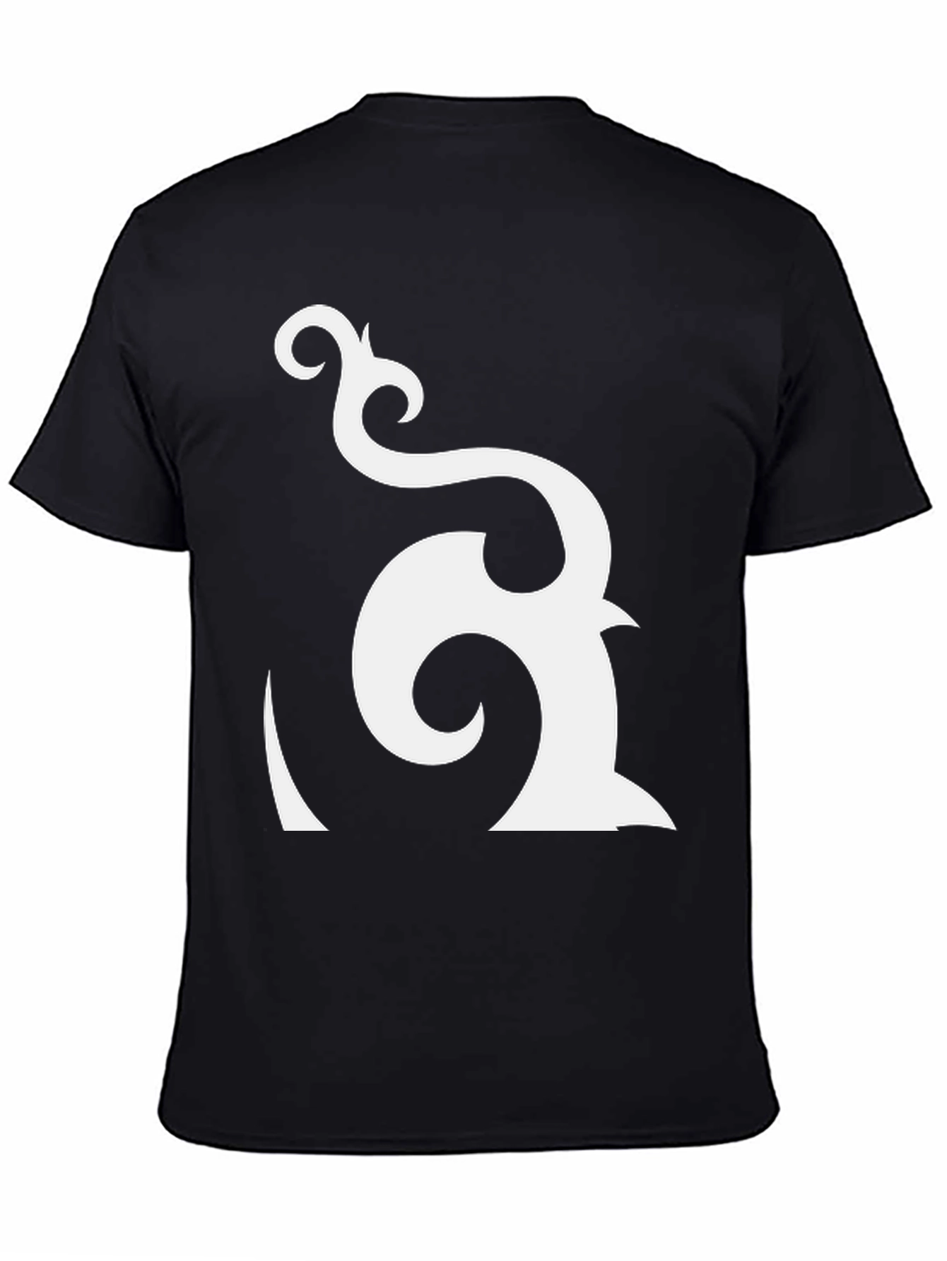 Abstract Graphic Black T-Shirt - Modern Design