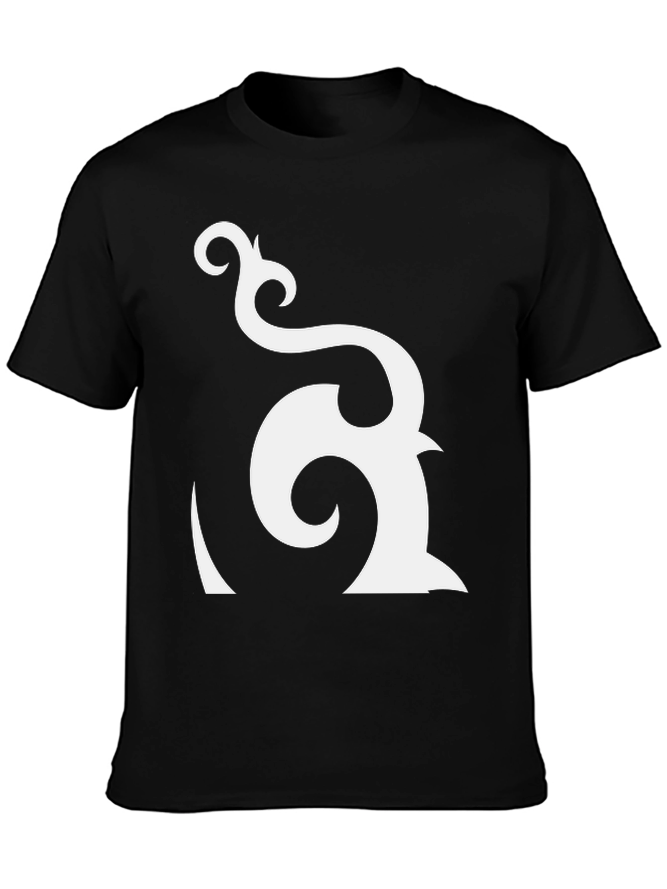 Abstract Graphic Black T-Shirt - Modern Design