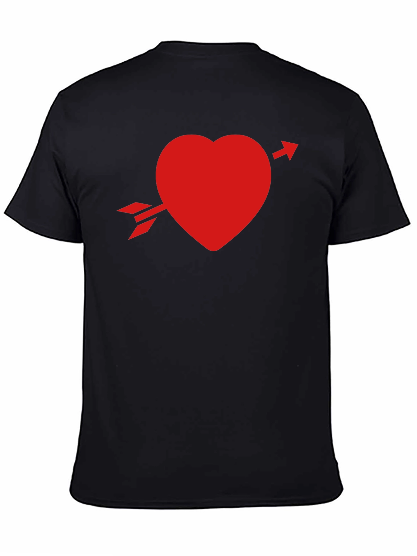 Heart Arrow Black T-Shirt