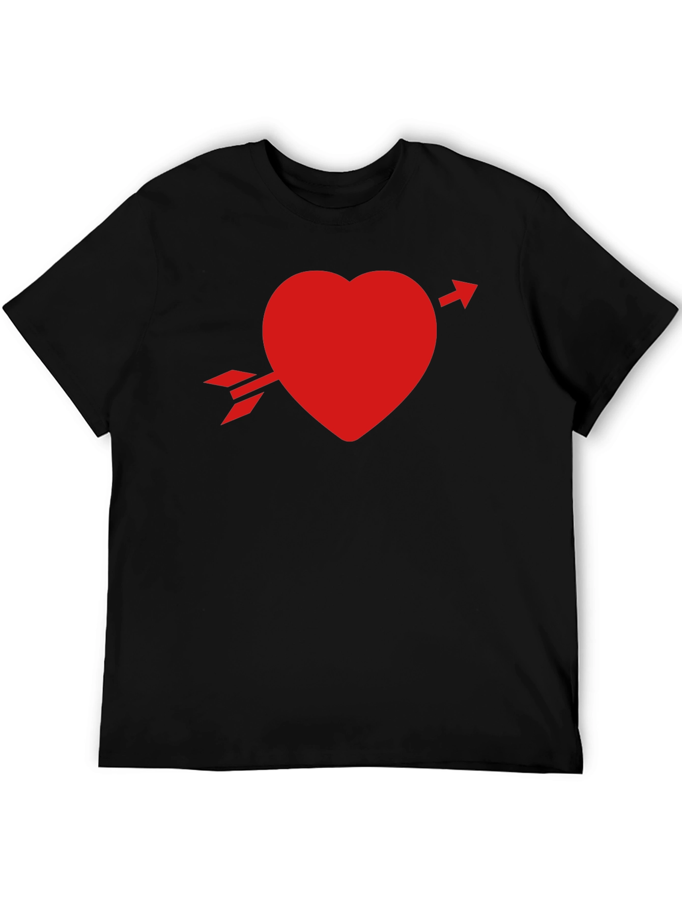 Heart Arrow Black T-Shirt