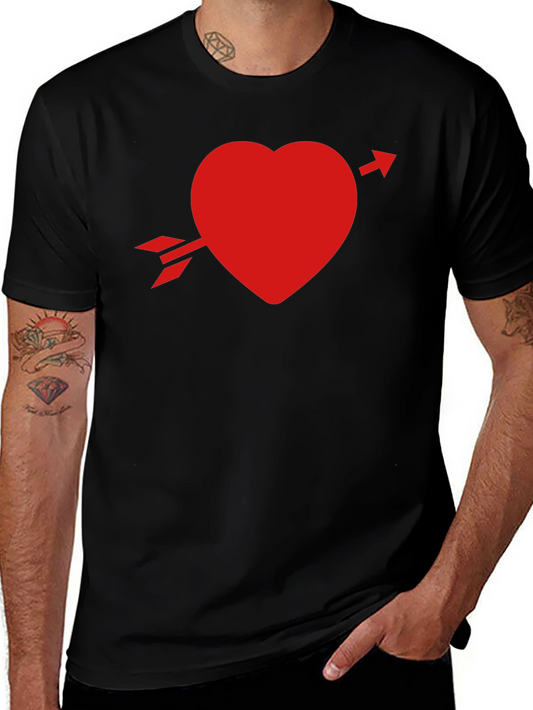 Heart Arrow Black T-Shirt