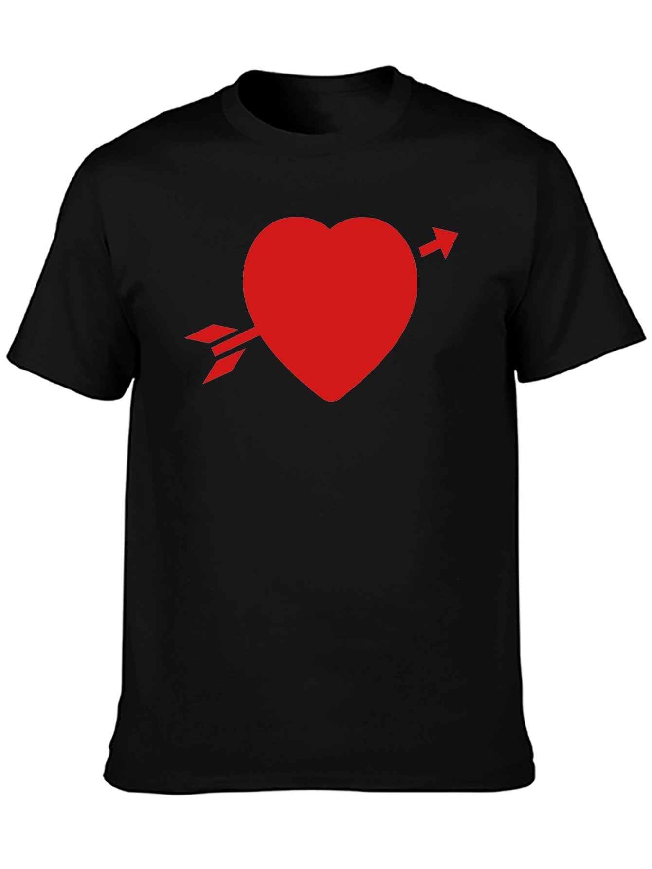 Heart Arrow Black T-Shirt