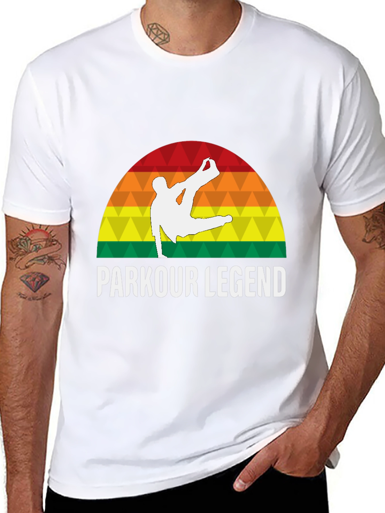 Parkour Legend T-Shirt - Retro Athlete Tee