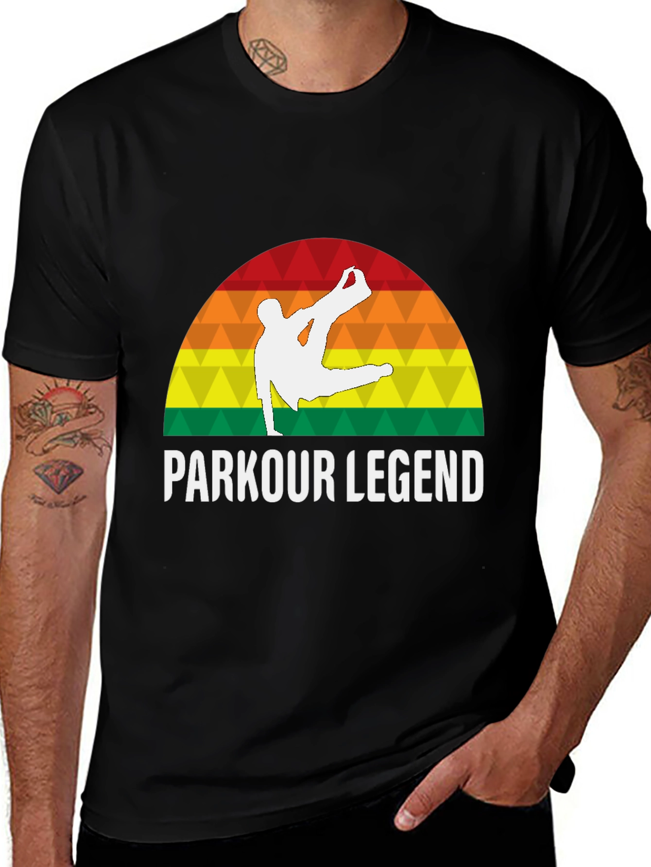 Parkour Legend T-Shirt - Retro Athlete Tee