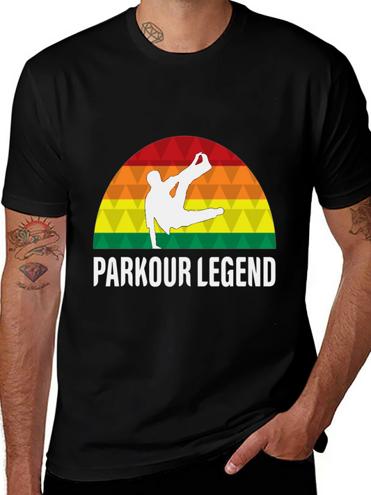 Parkour Legend T-Shirt - Retro Athlete Tee