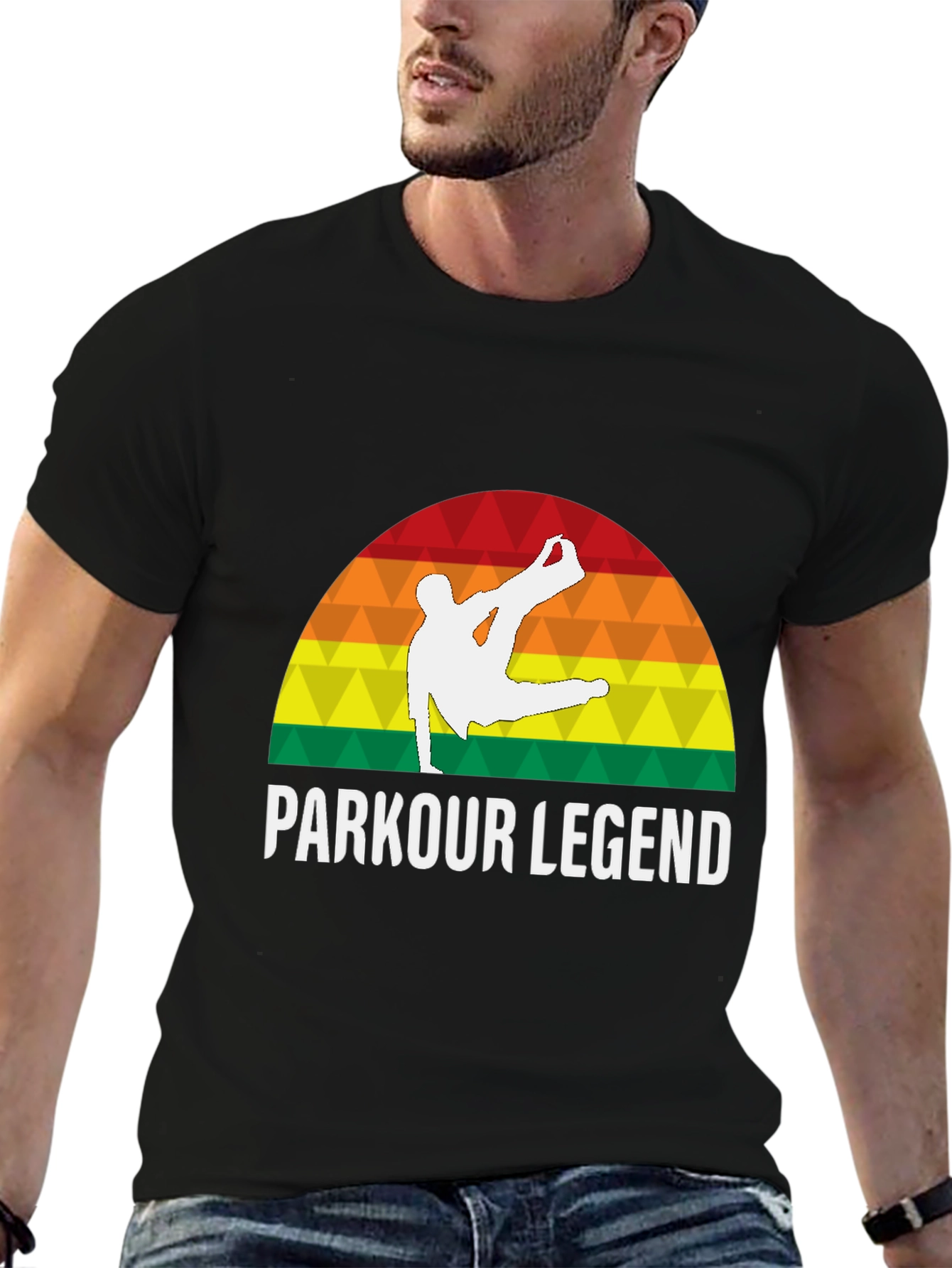 Parkour Legend T-Shirt - Retro Athlete Tee