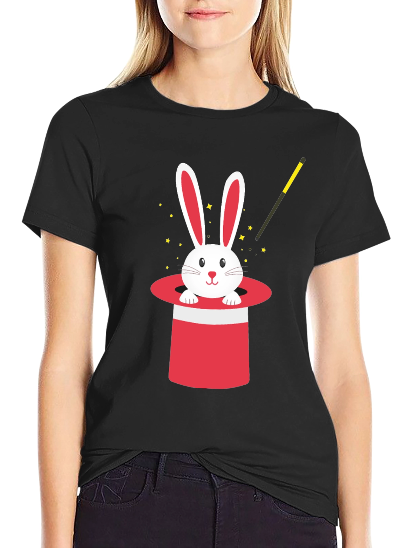 Magic Rabbit in Hat T-Shirt