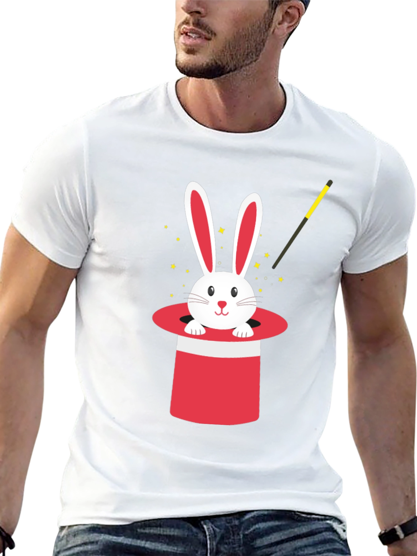 Magic Rabbit in Hat T-Shirt