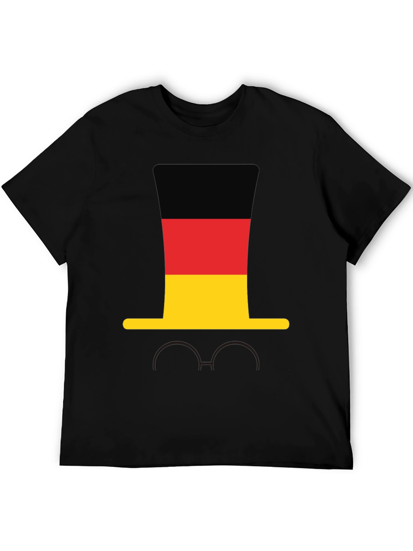 Germany Flag Hat & Glasses T-Shirt