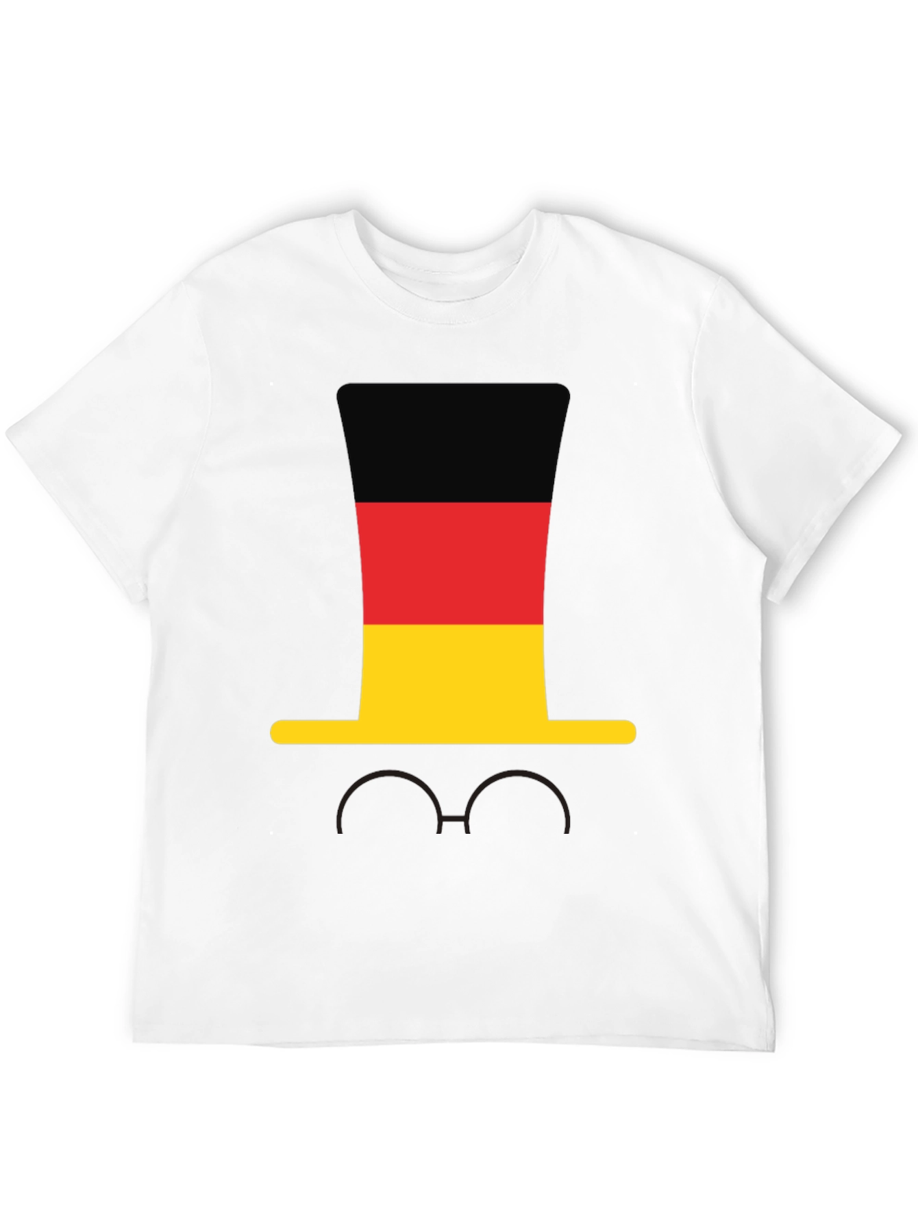 Germany Flag Hat & Glasses T-Shirt