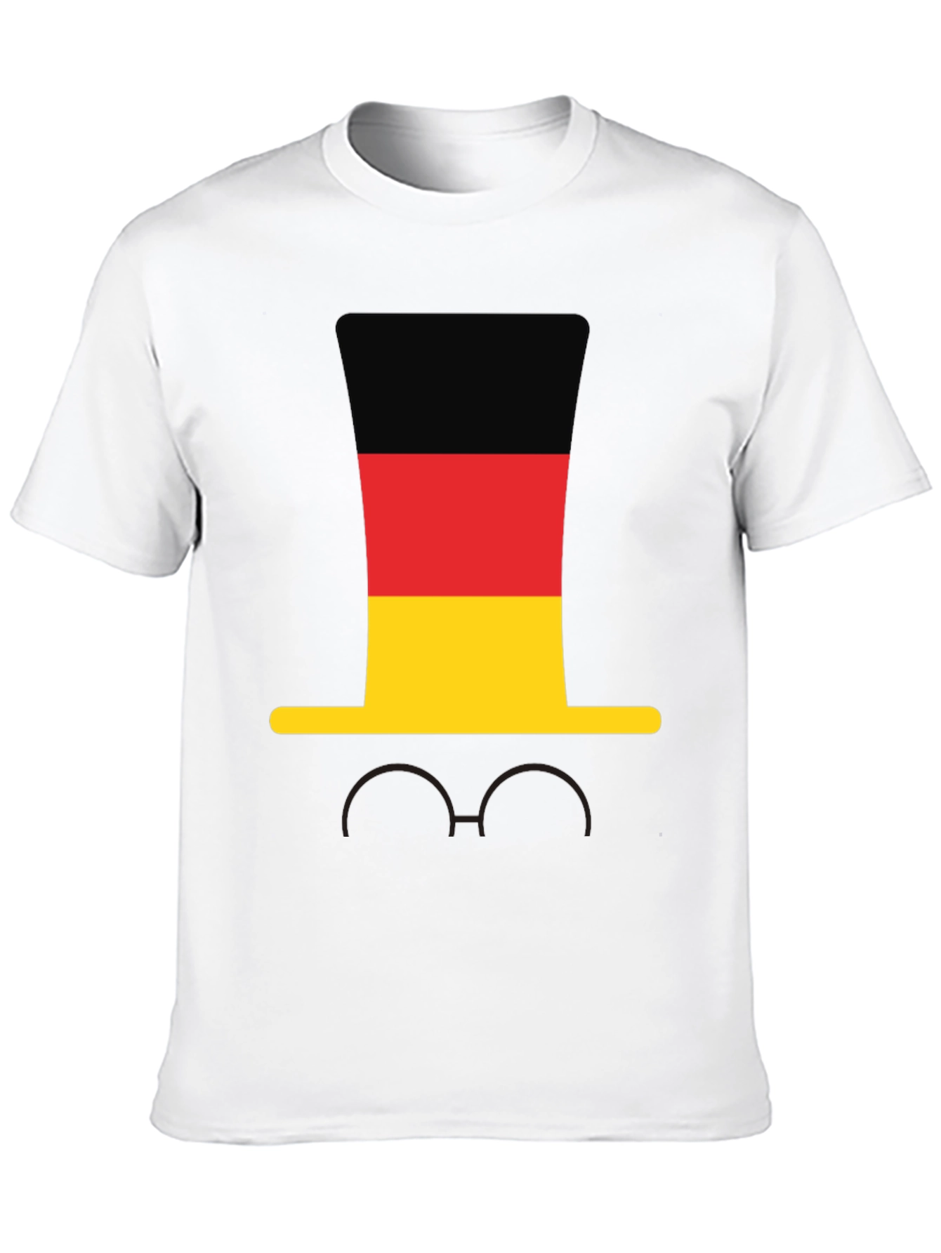 Germany Flag Hat & Glasses T-Shirt
