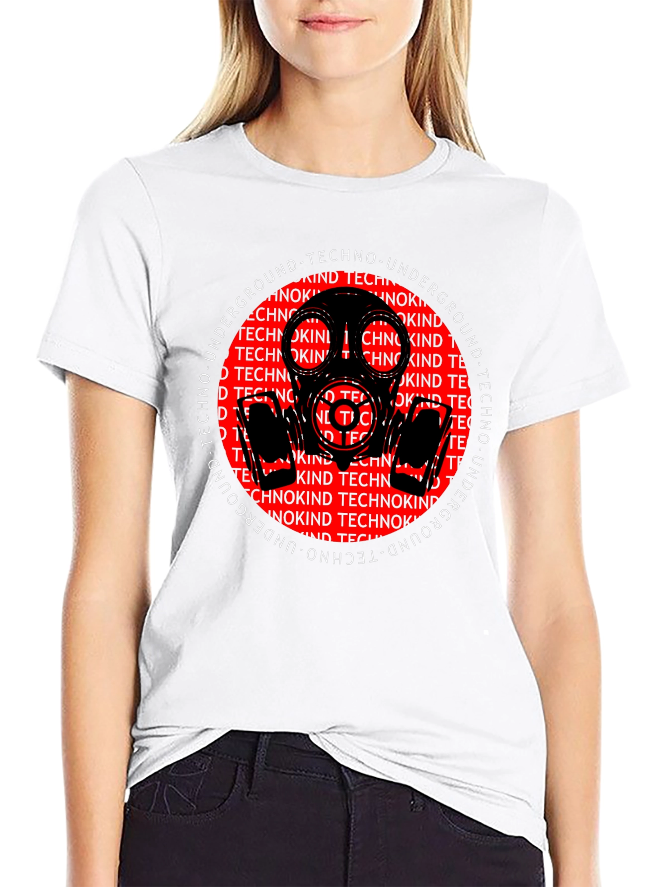 Techno Underground Gas Mask Graphic Tee