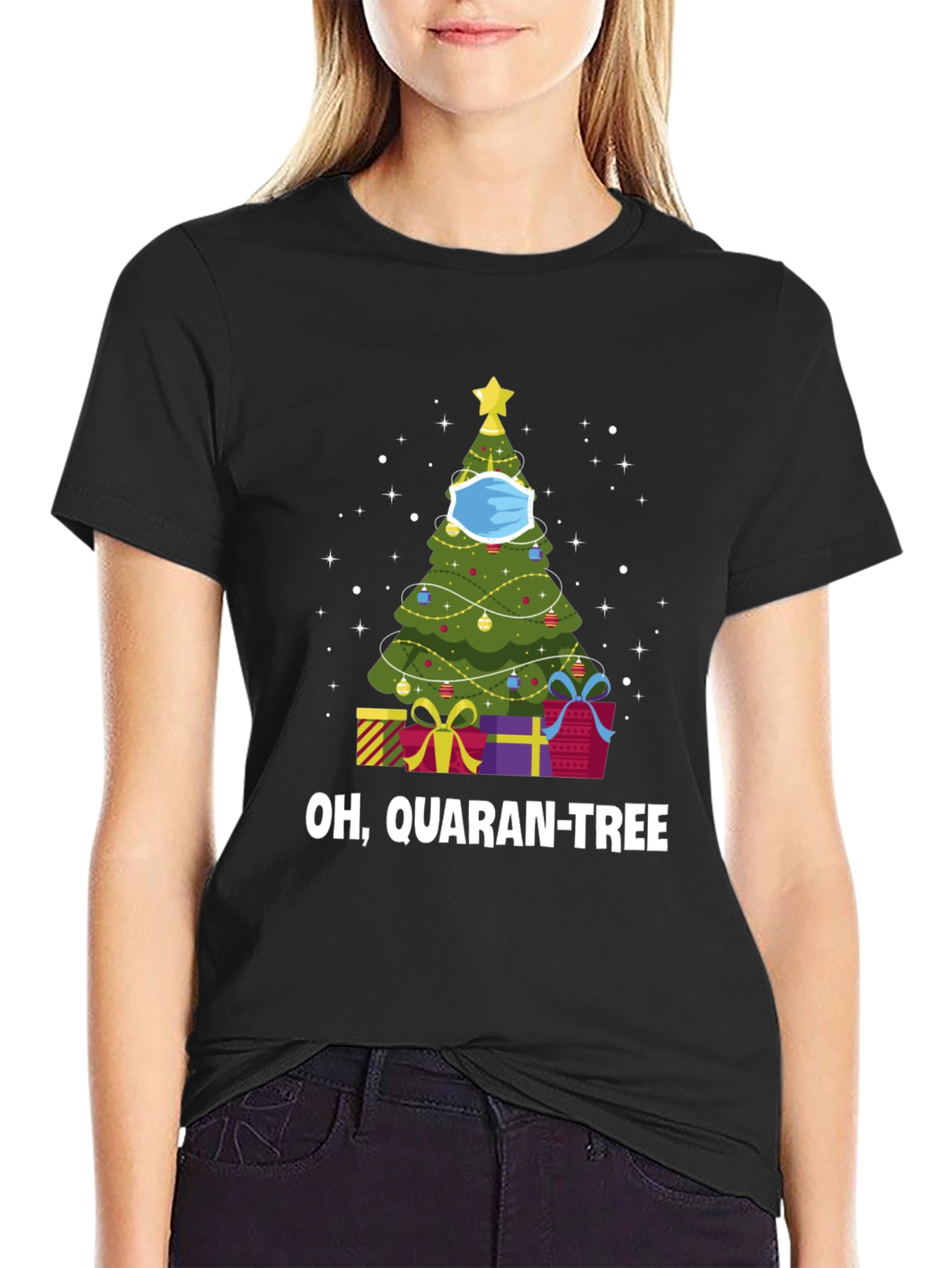 Quaran-Tree Christmas T-Shirt