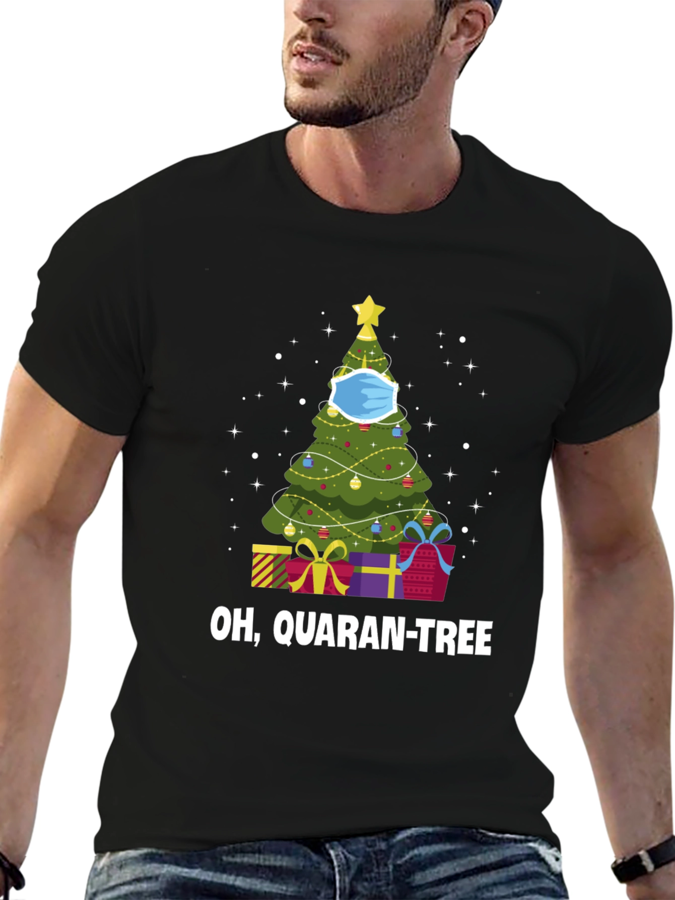 Quaran-Tree Christmas T-Shirt