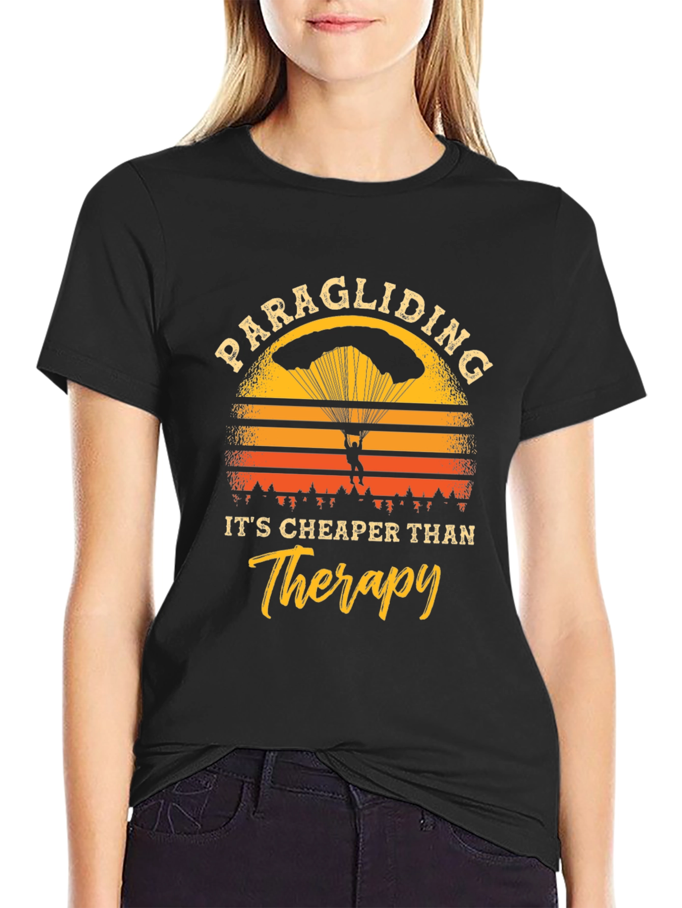 Paragliding Cheaper Than Therapy T-Shirt