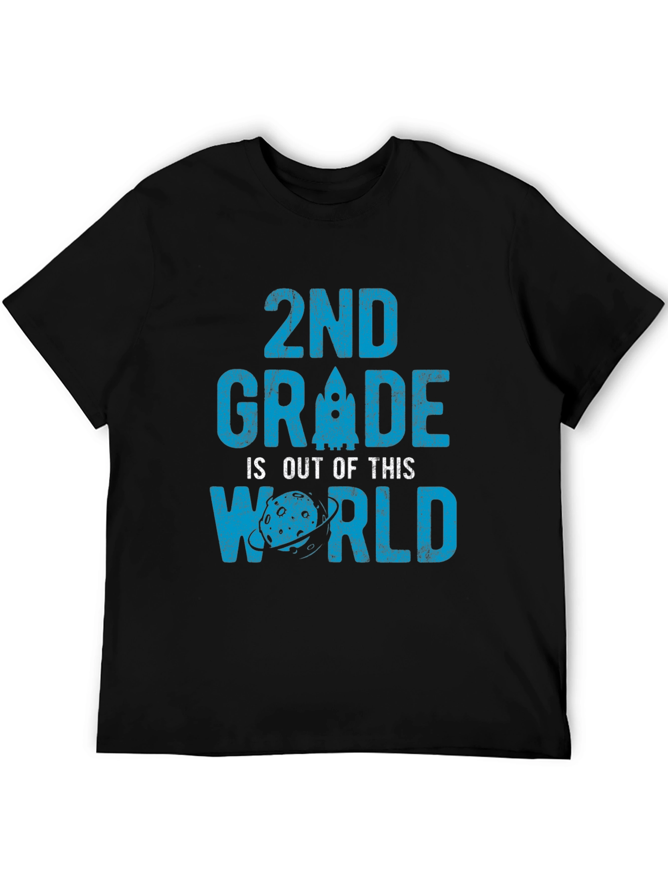 2nd Grade Out of This World Black T-Shirt