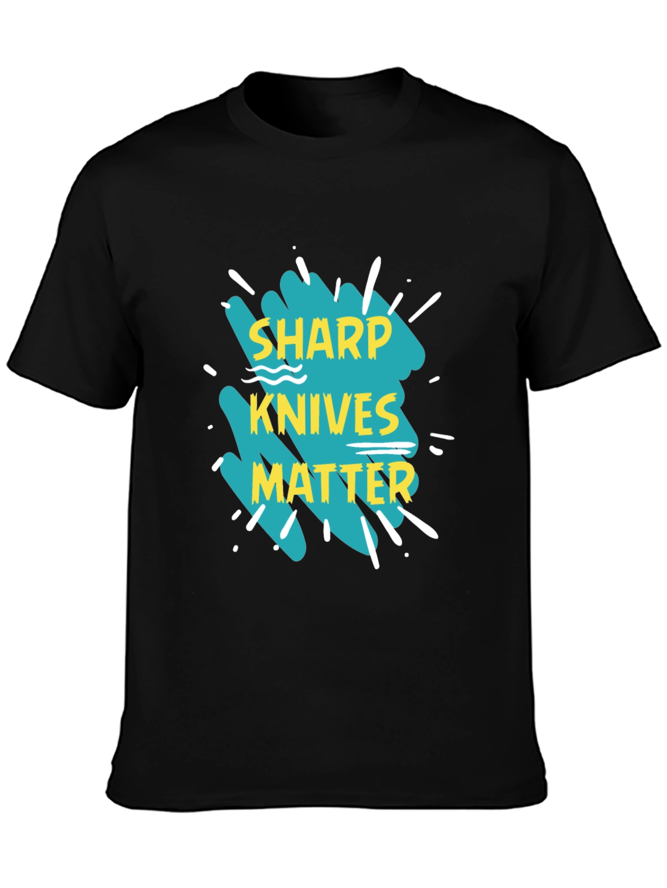 Sharp Knives Matter Graphic Tee - Black
