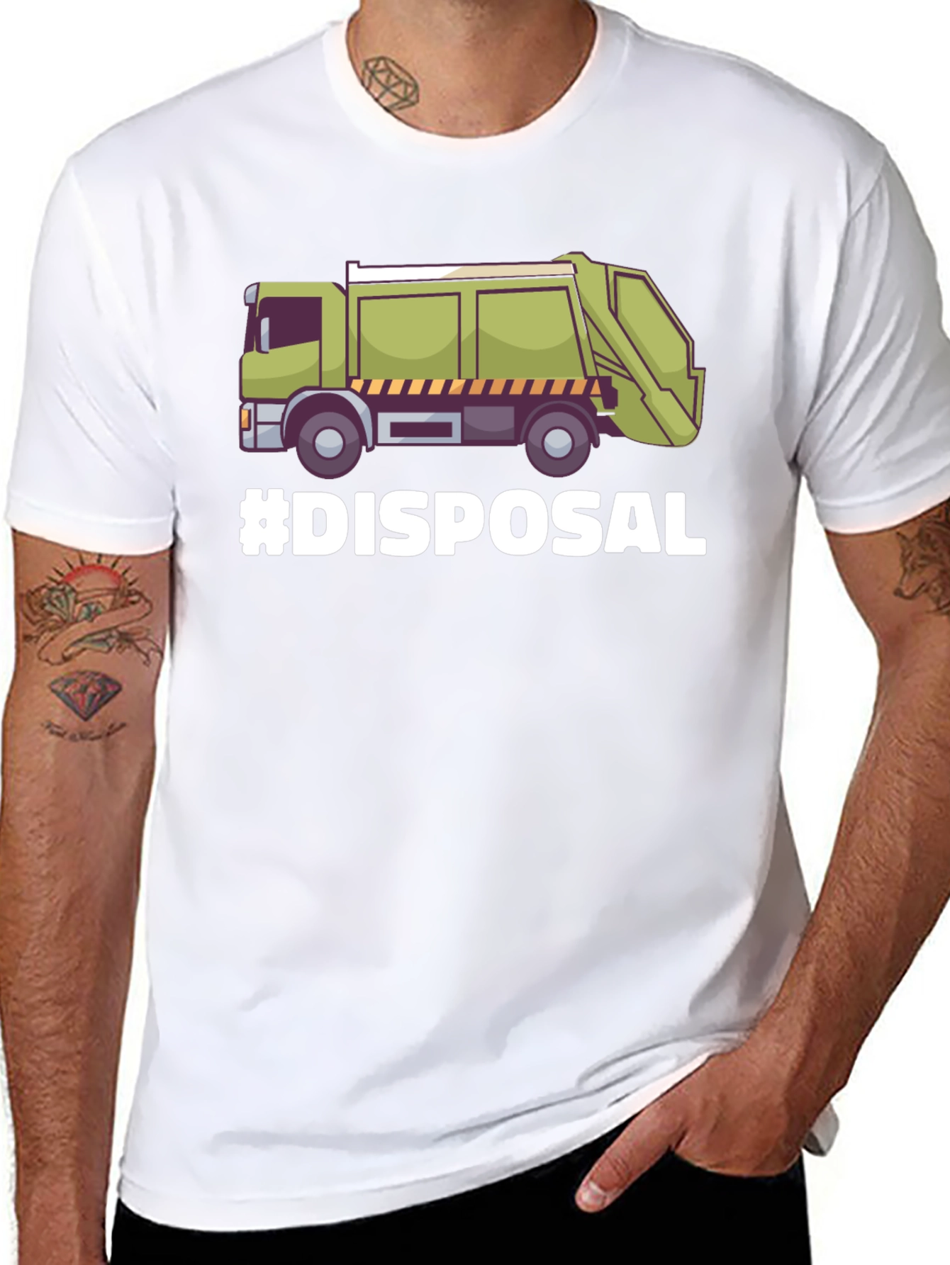 Disposal Truck Graphic T-Shirt - Waste Management Tee