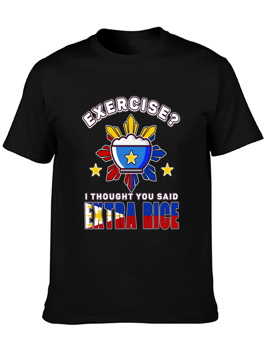 Extra Rice Graphic Tee - Pinoy Foodie T-Shirt