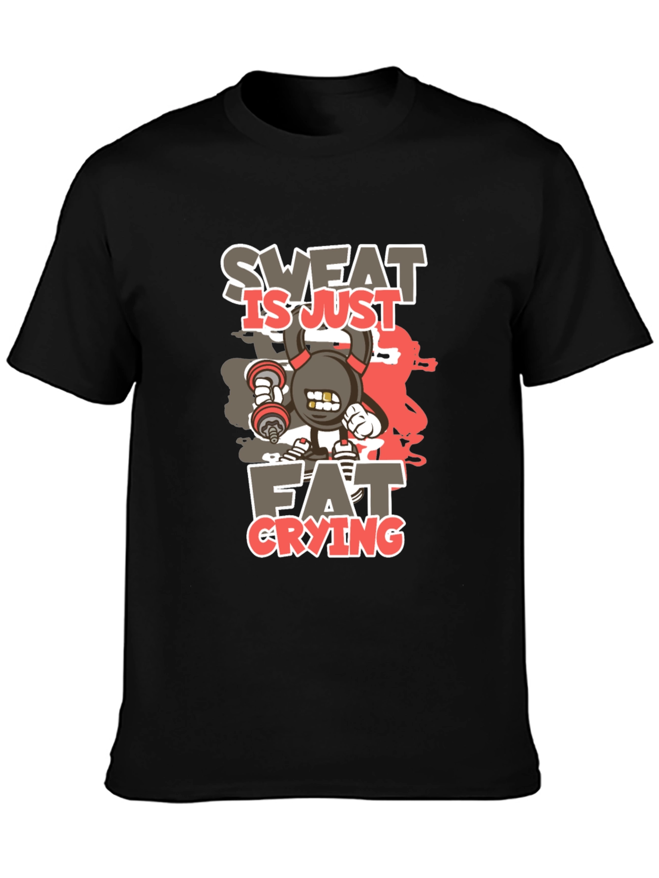 Sweat is Just Fat Crying Graphic T-Shirt