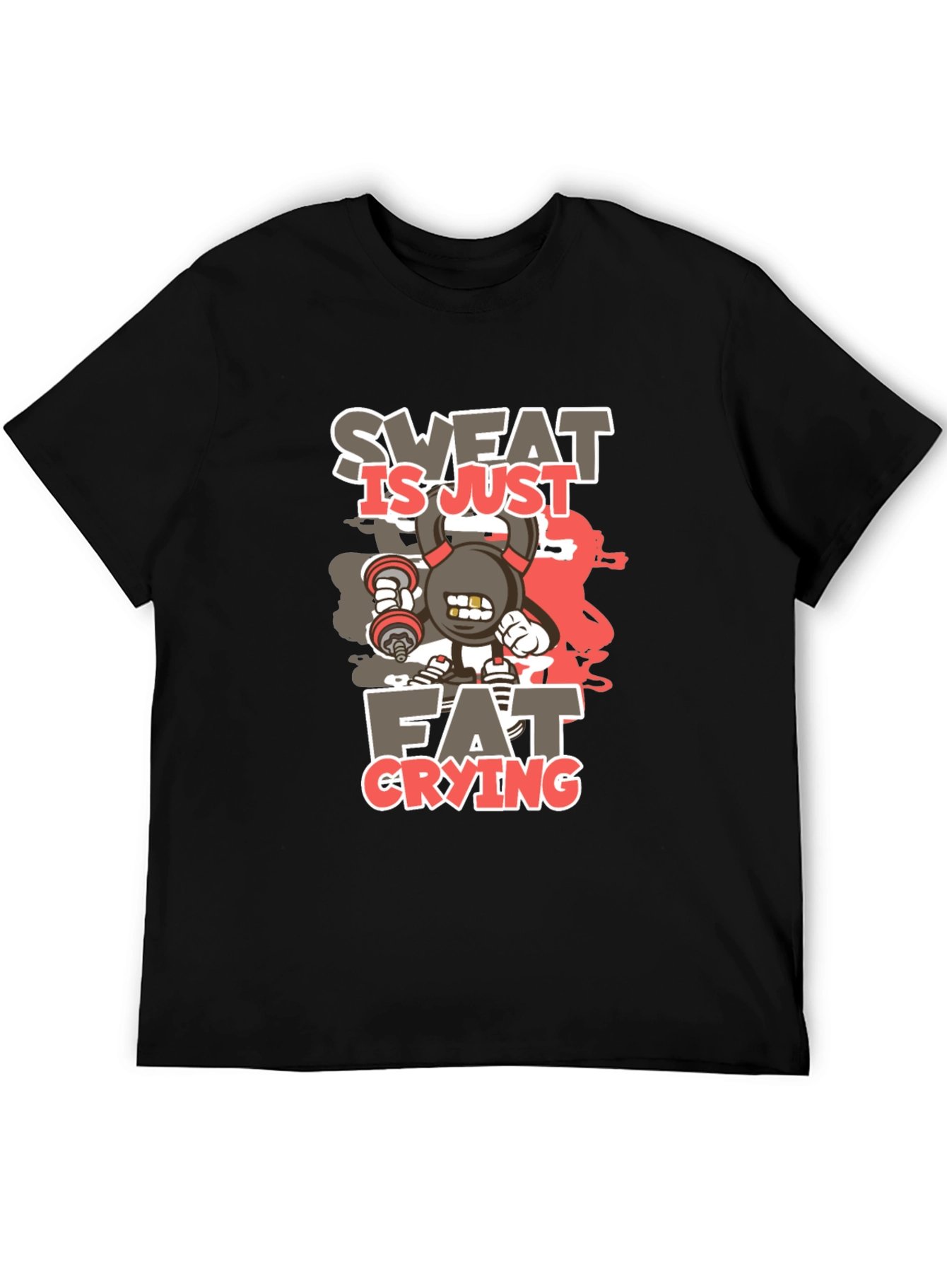 Sweat is Just Fat Crying Graphic T-Shirt