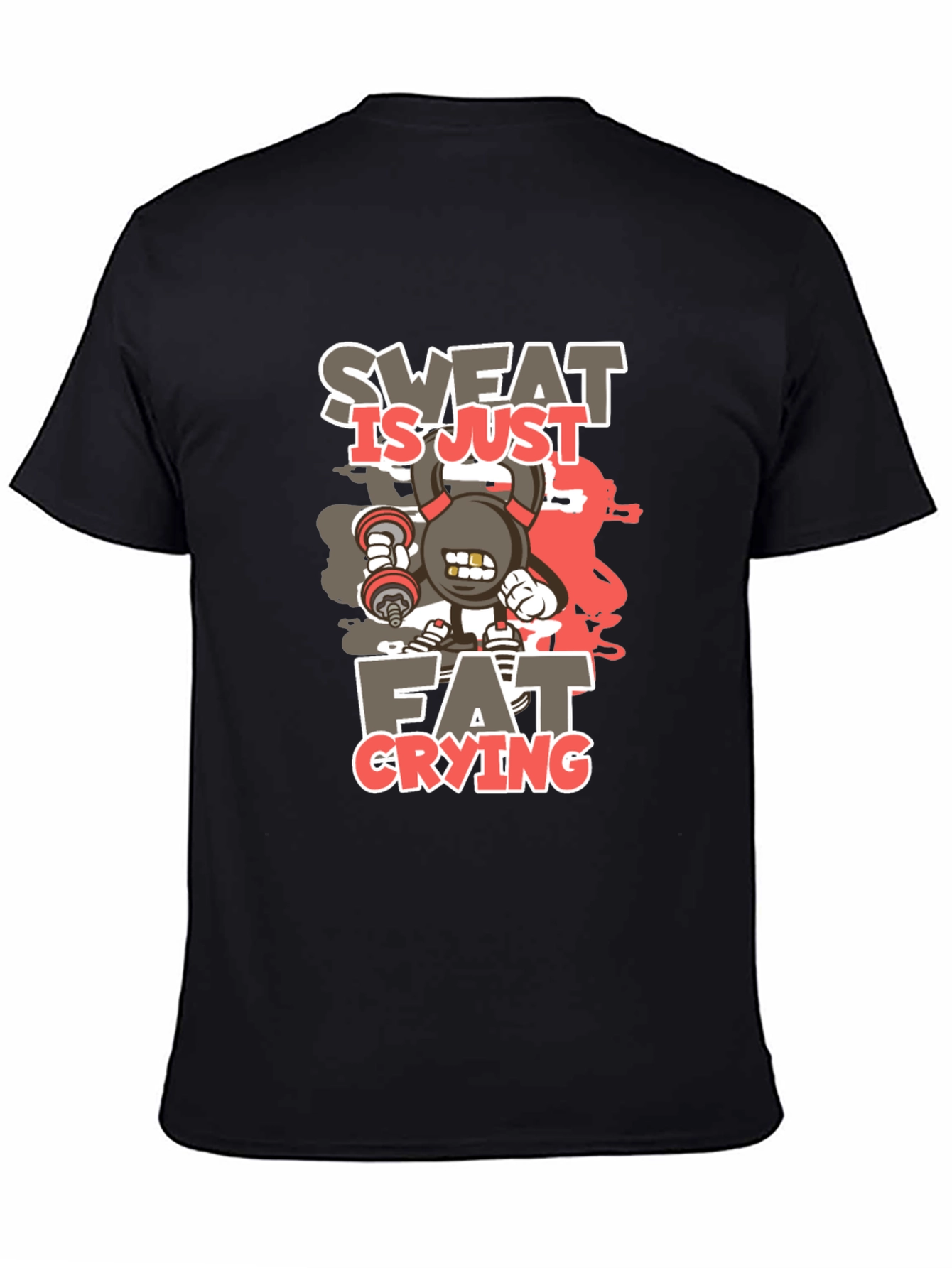 Sweat is Just Fat Crying Graphic T-Shirt