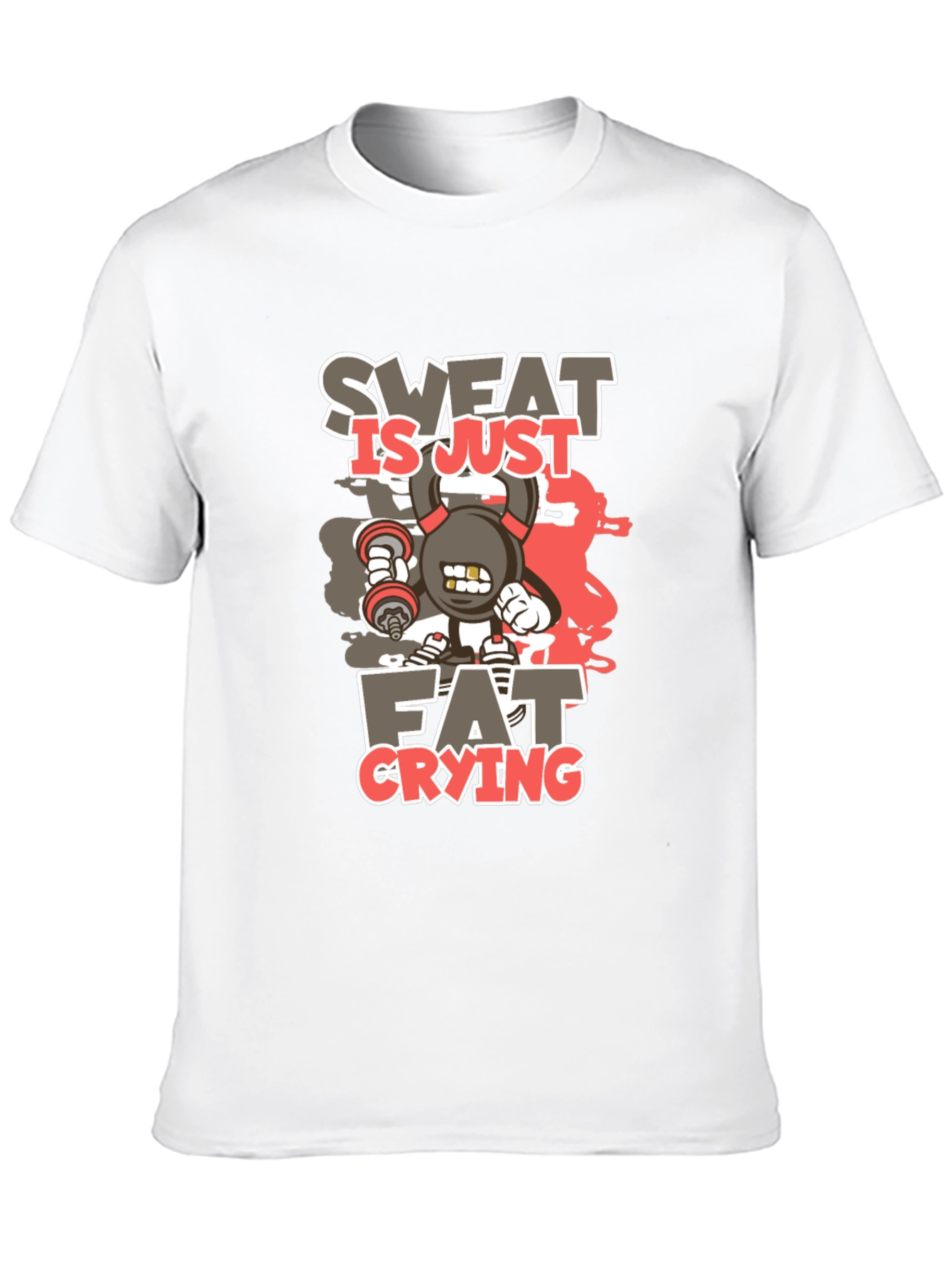 Sweat is Just Fat Crying Graphic T-Shirt