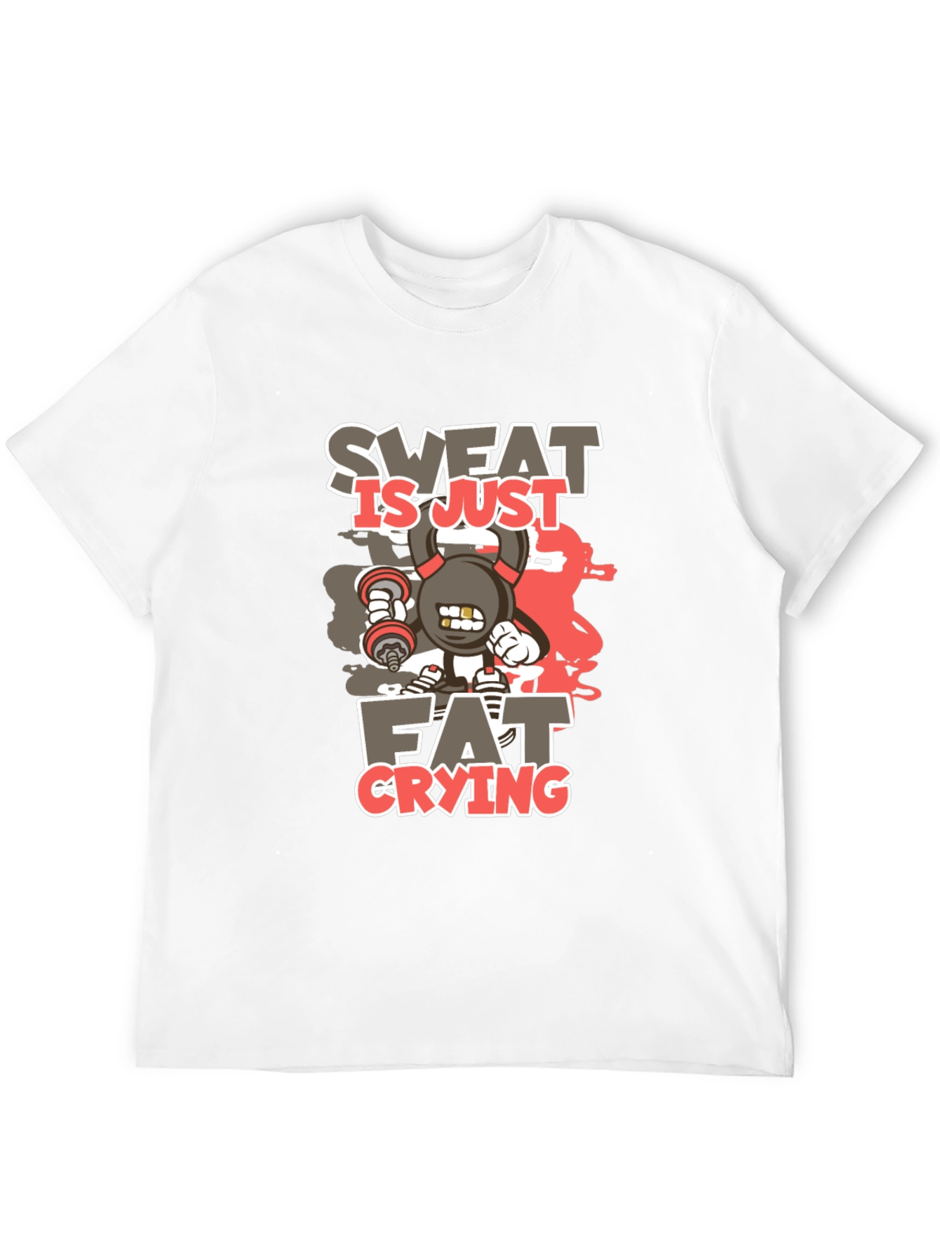 Sweat is Just Fat Crying Graphic T-Shirt