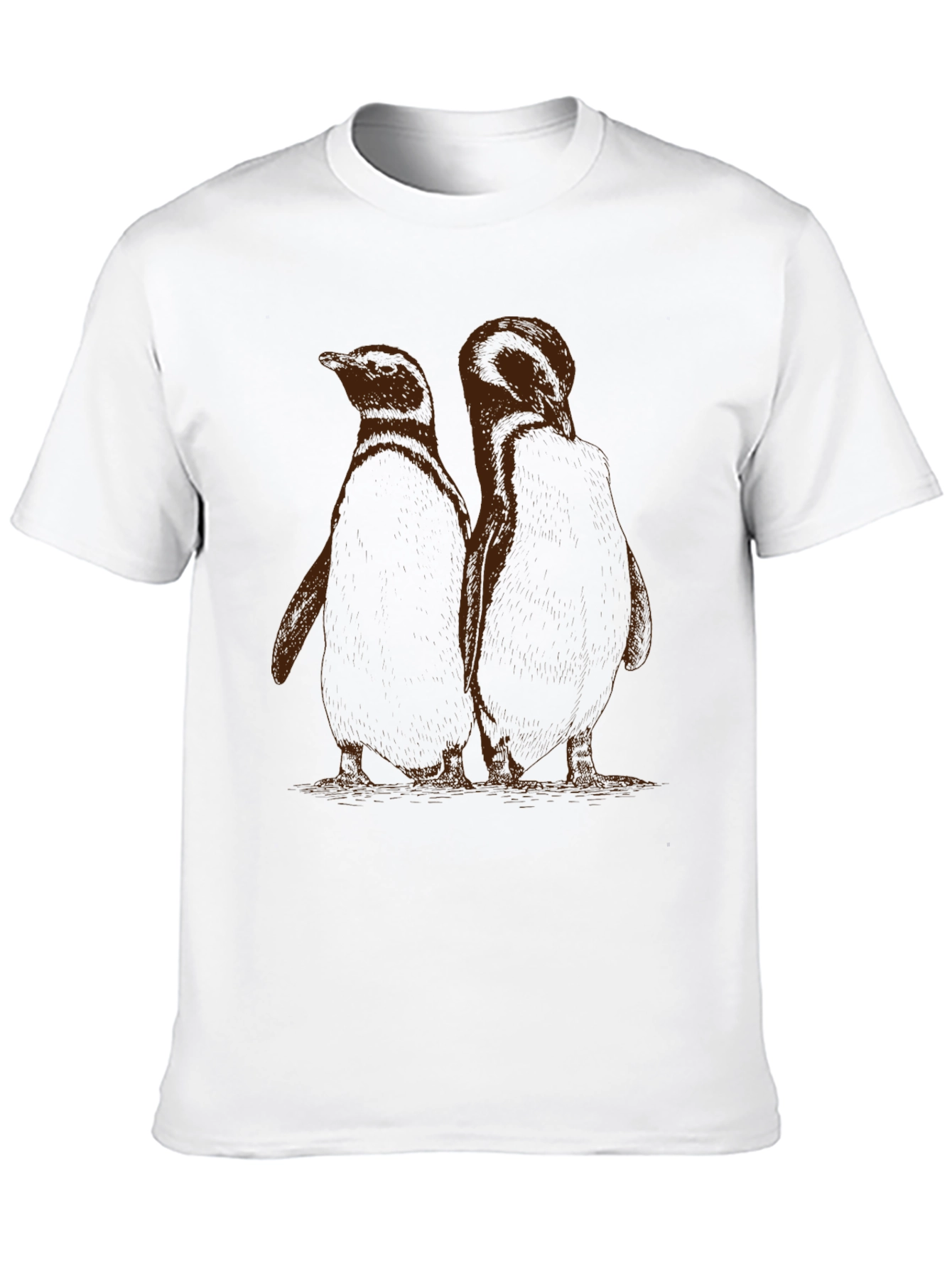 Penguin Graphic Black Cotton T-Shirt