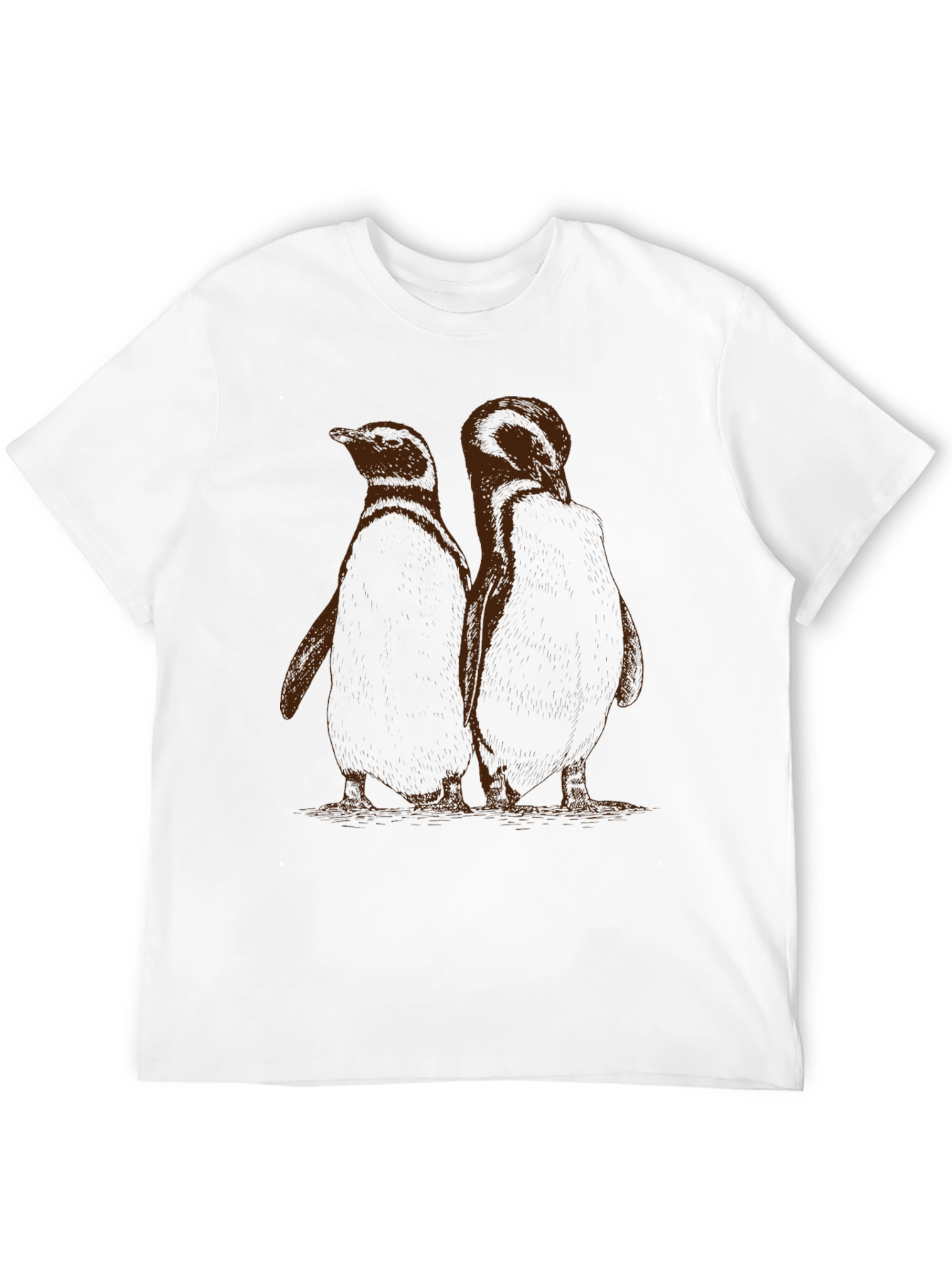 Penguin Graphic Black Cotton T-Shirt
