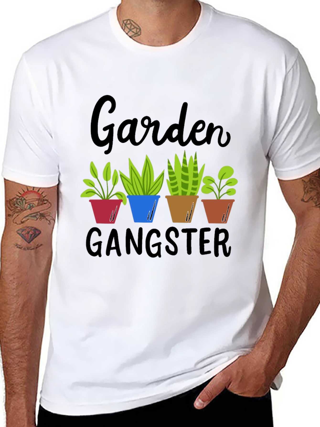 Garden Gangster T-Shirt - Funny Gardening Tee
