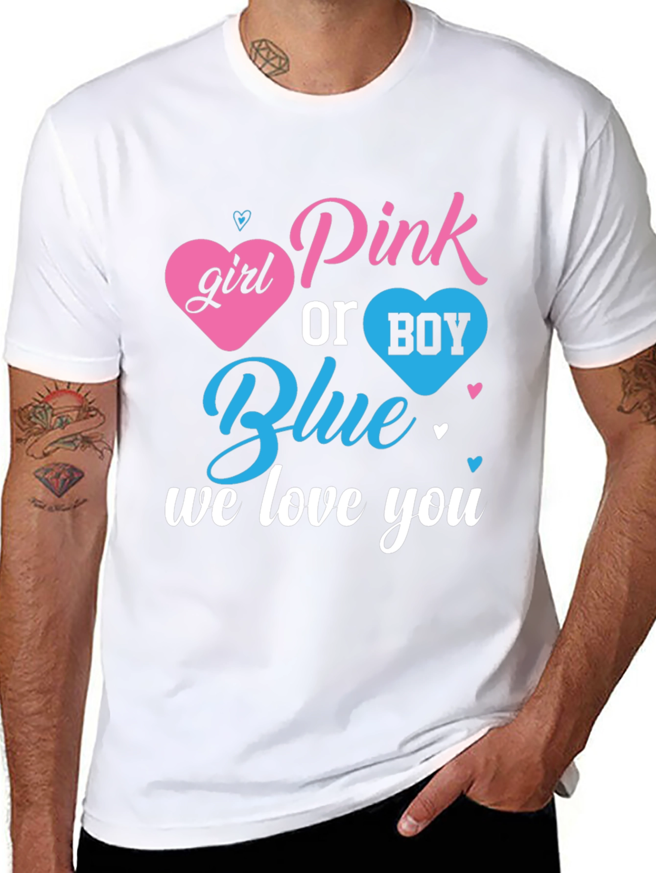 Pink or Blue Gender Reveal T-Shirt