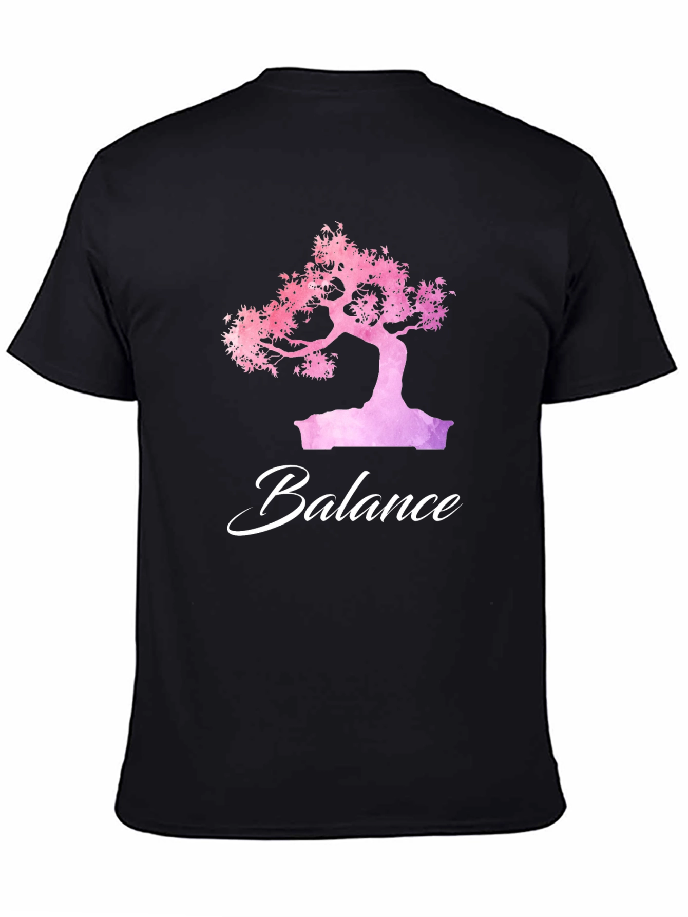 Balance Bonsai Tree Graphic T-Shirt - Zen Style