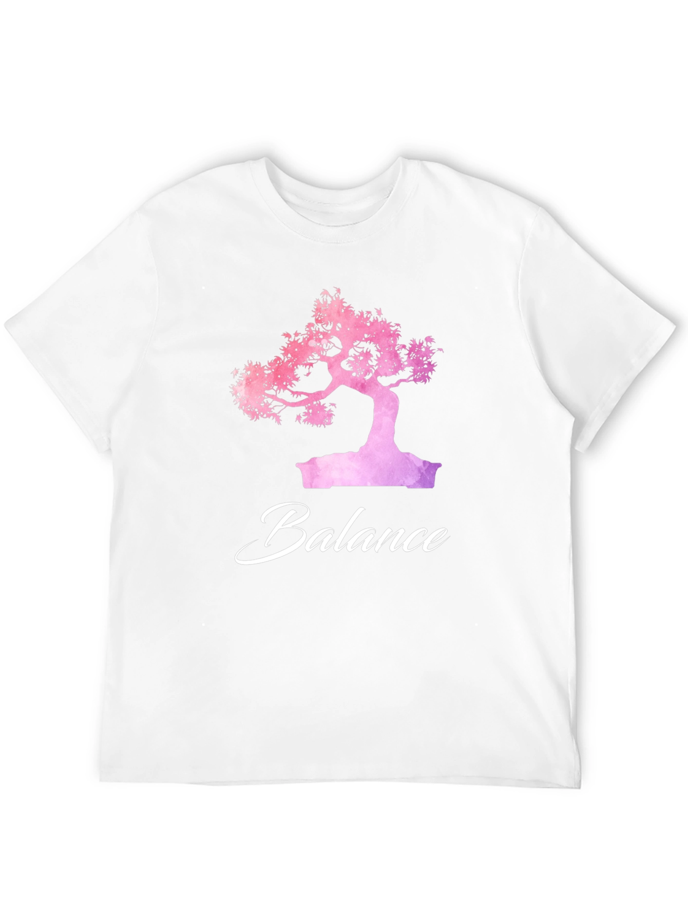 Balance Bonsai Tree Graphic T-Shirt - Zen Style