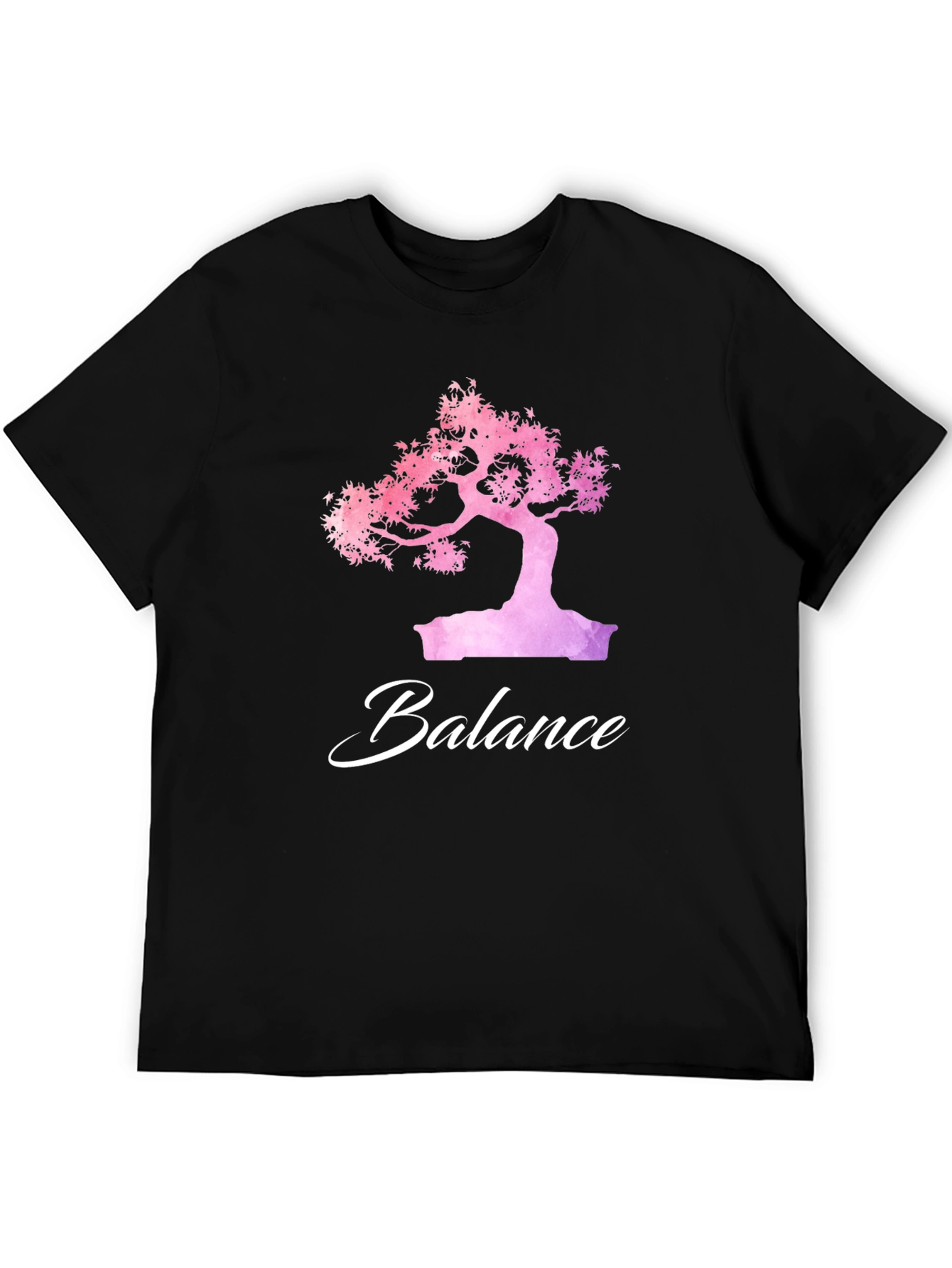 Balance Bonsai Tree Graphic T-Shirt - Zen Style