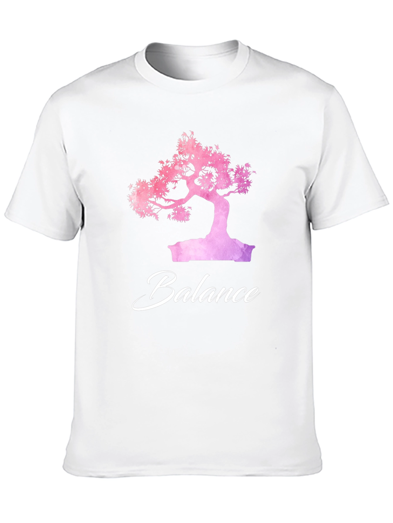 Balance Bonsai Tree Graphic T-Shirt - Zen Style