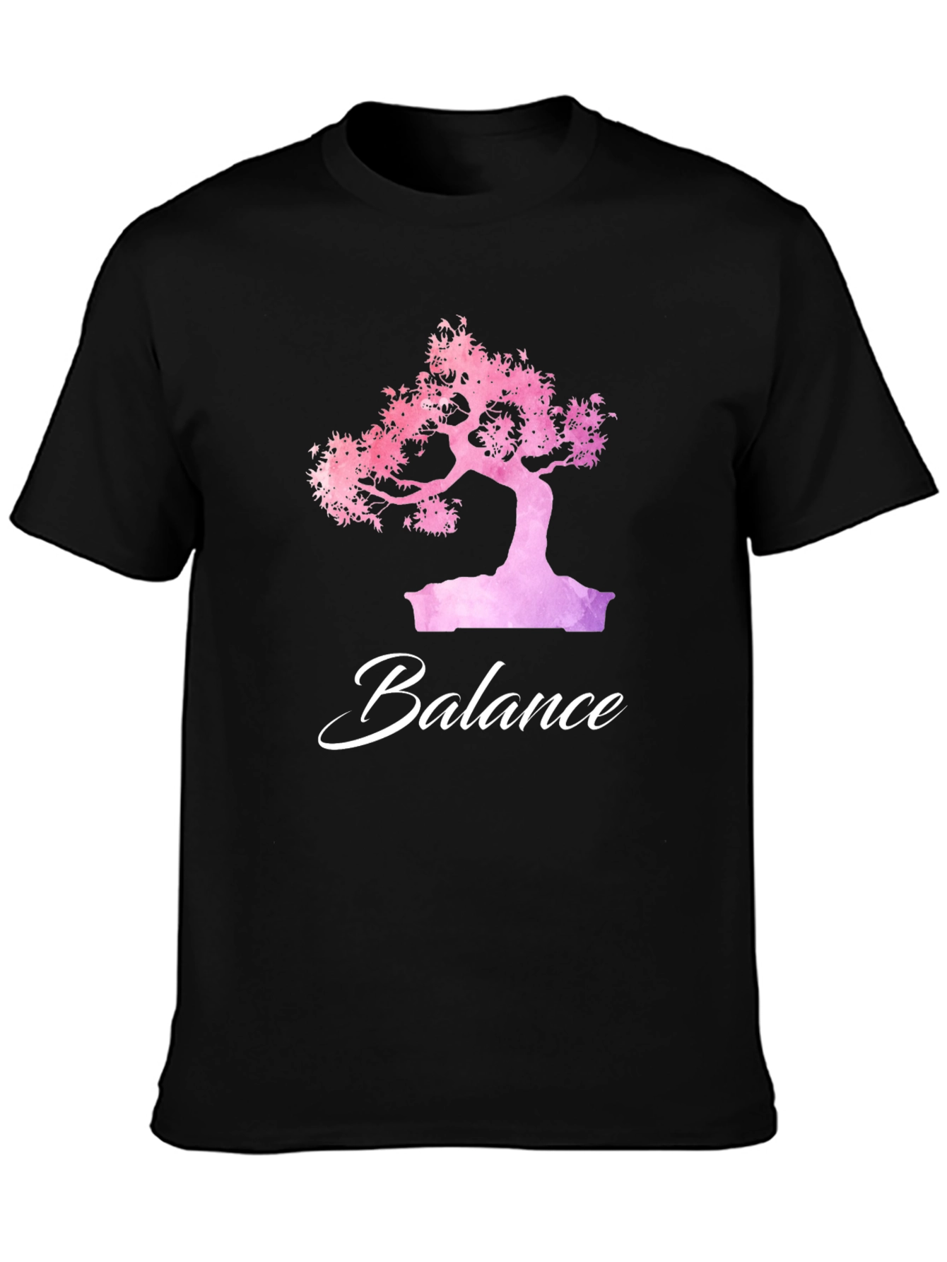 Balance Bonsai Tree Graphic T-Shirt - Zen Style