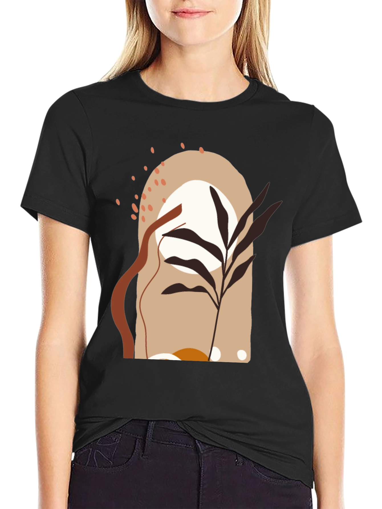 Abstract Art Graphic T-Shirt - Casual Style