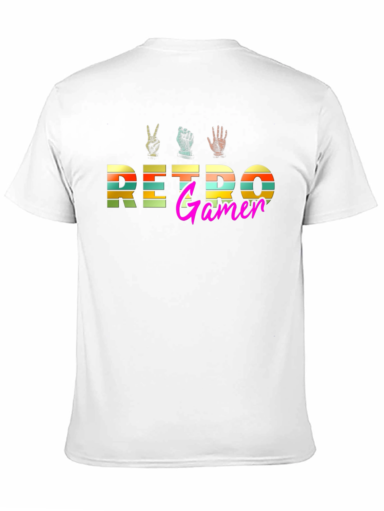 Retro Gamer Graphic T-Shirt - Black