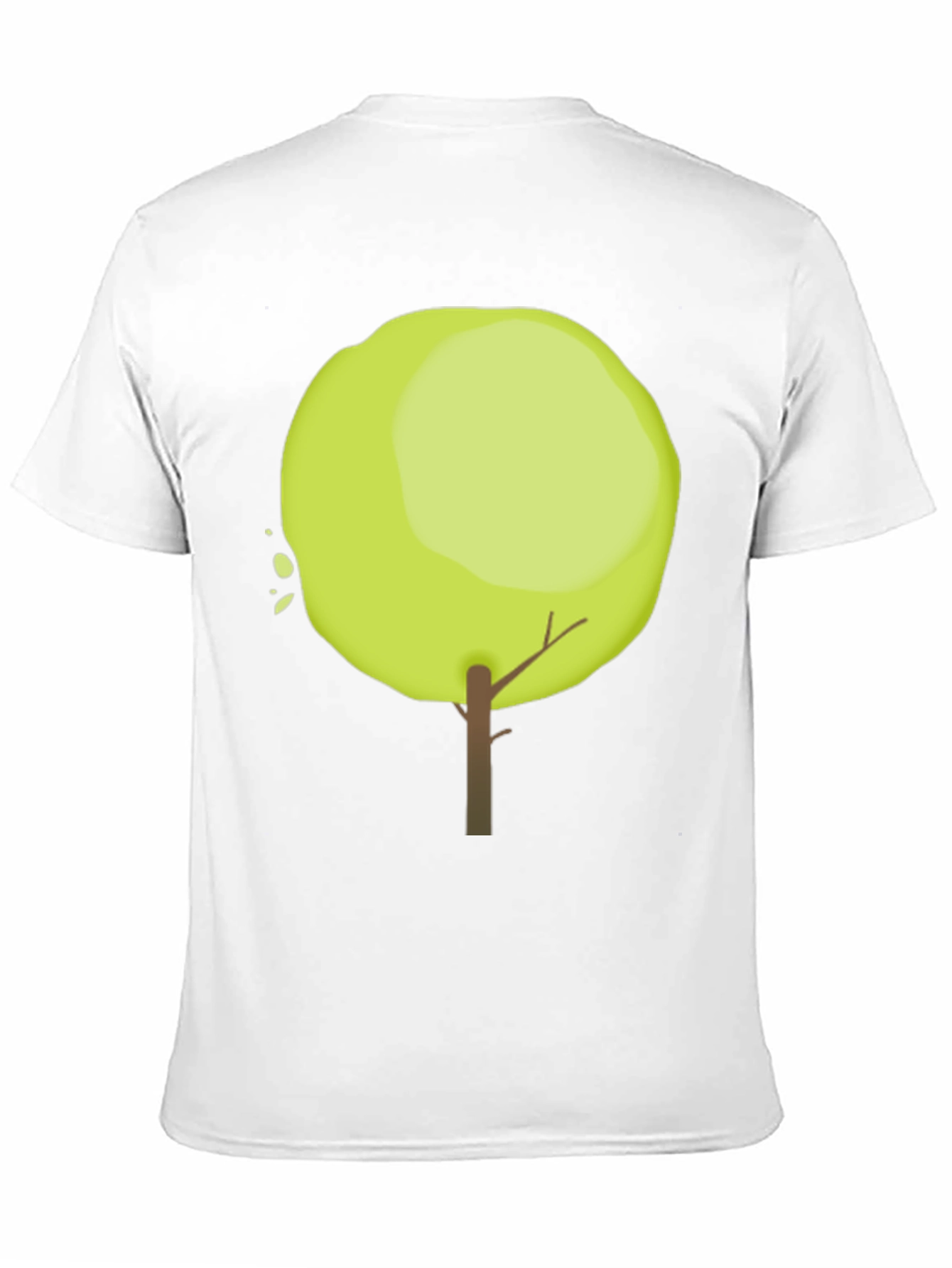 Tree Graphic Black Cotton Casual T-Shirt