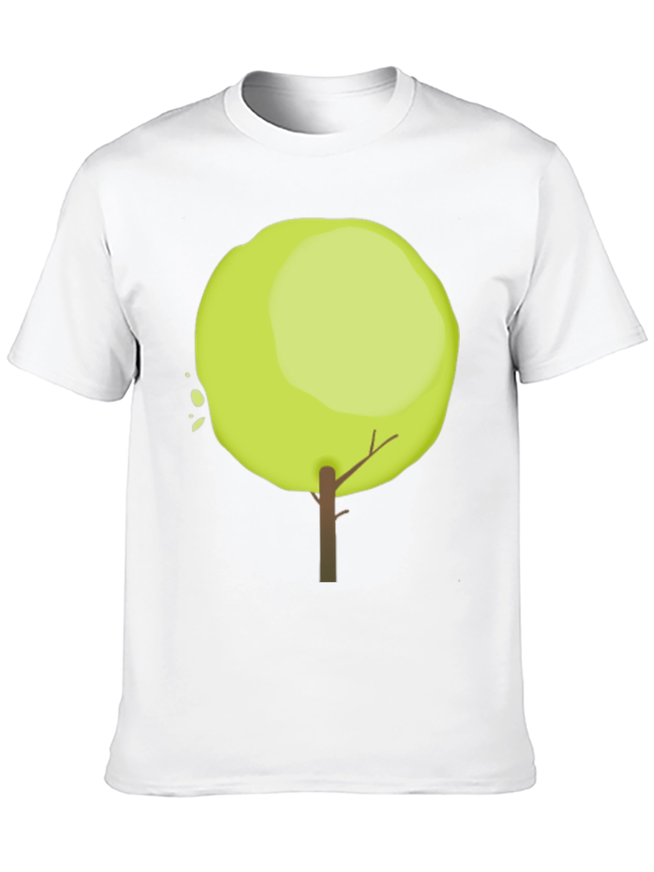 Tree Graphic Black Cotton Casual T-Shirt